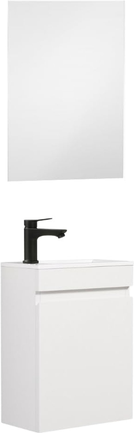 Gastentoilet Waskom met Onderkast en Spiegel