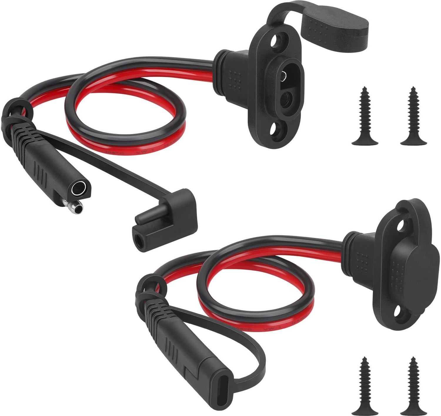 Weatherproof SAE Socket met Montagebeugels voor Motoren en Zonnepanelen