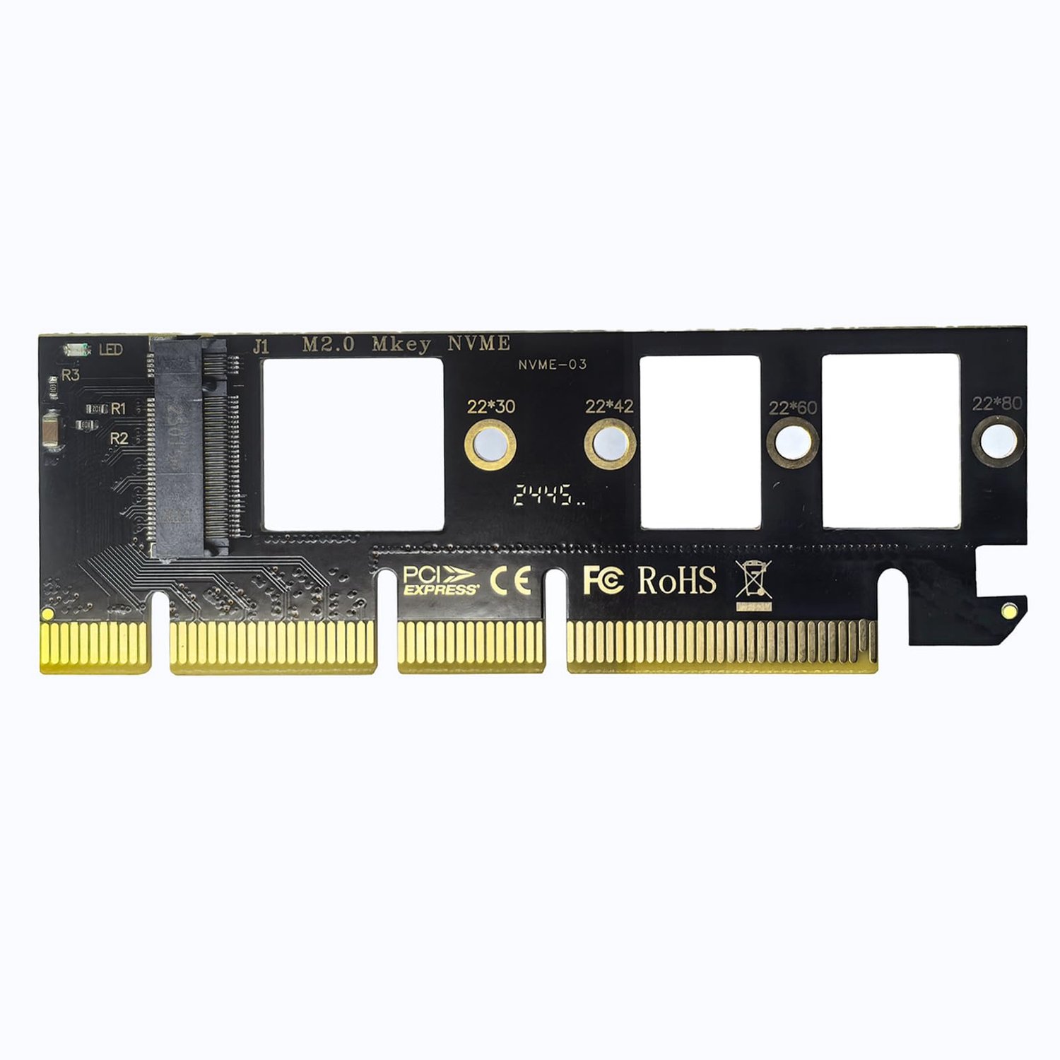 PCIe 4.0/5.0 naar M.2 NVMe SSD Adapterkaart