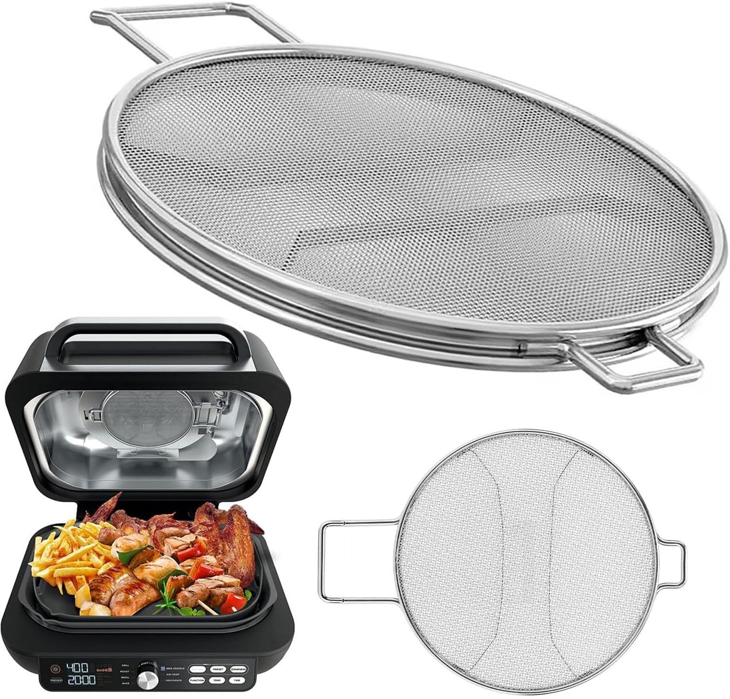 RVS Spatbescherming voor Grill en Airfryer
