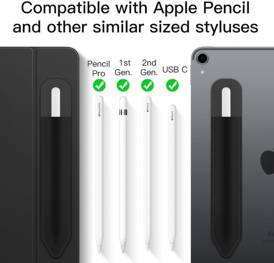 Elastische Pencil Bag voor Apple Pencil met Zelfklevende Bevestiging — afbeelding 5