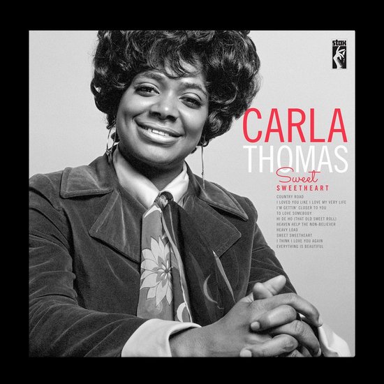 Zwart-wit portret van Carla Thomas op de albumhoes van Sweet Sweetheart.