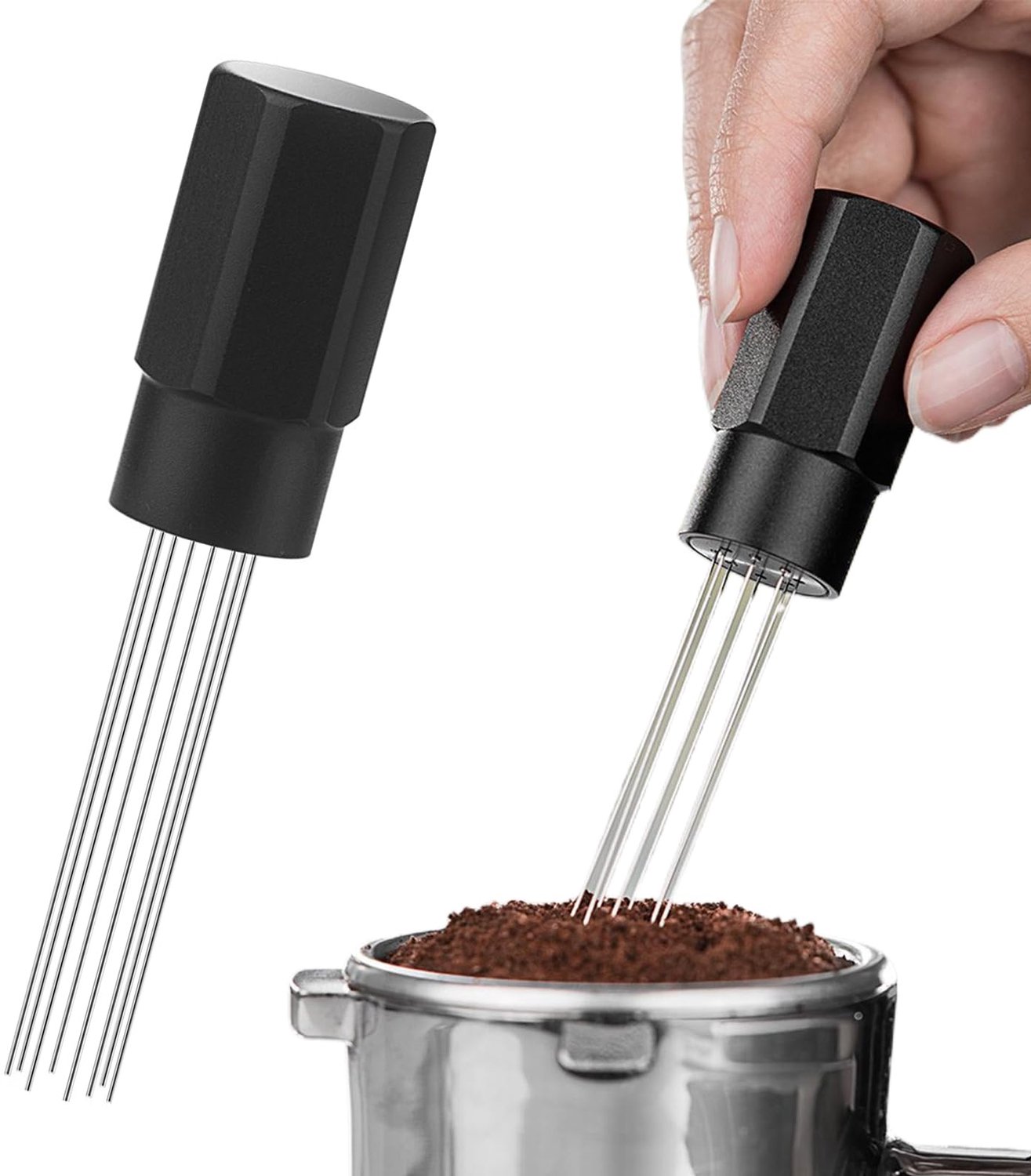 Espresso Doseerder met Koffiedoseerfuncties in Zwart