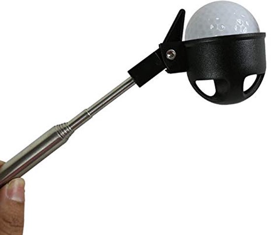 RVS Golfbal Ophaalhulp met Uittrekbare Stang — afbeelding 2