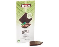 Stevia Pure Donkere Chocolade Reep - 100 gram (3 Stuks)