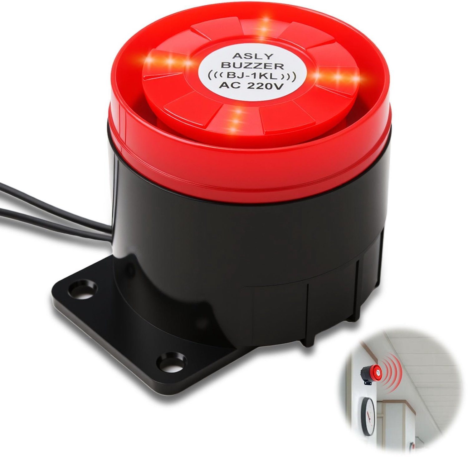 Mini Sirene met Flitslicht voor Veiligheidssystemen