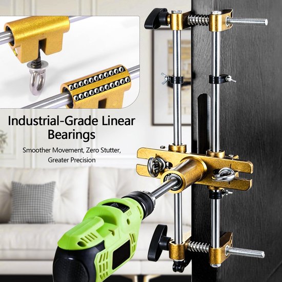 Deurslot Mortiser Kit met 11 Stuks Tungsten Stalen Cutter — afbeelding 3