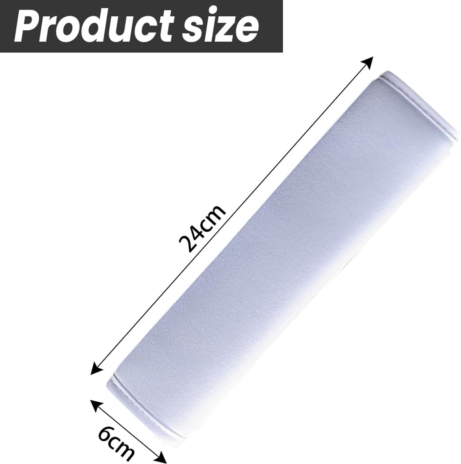 Gordelkussen 2 Stuks - Zachte Schouderbekleding - Duurzaam Polyester - Universeel - 26 x 6 cm - Lichtgewicht en Comfortabel - Veiligheidsgordel