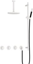 Hotbath Cobber IBS70 inbouw regendoucheset thermostatisch met 2 stopkranen