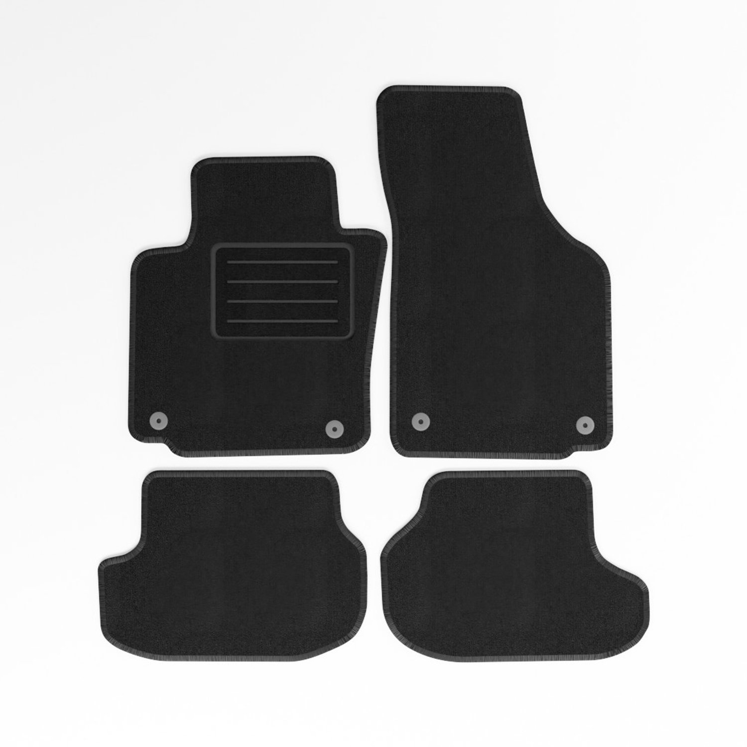 Mats4all | Naaldvilt automatten passend voor Volkswagen Golf 6 cabriolet 2011-2016 | Antislip | Met versterking | 4-delig | Automatten | Mattenset