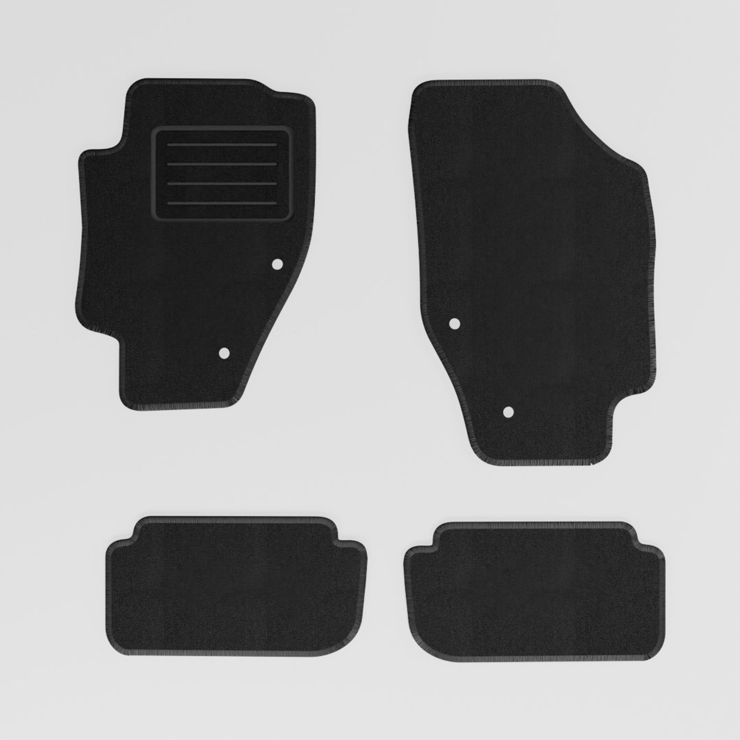Mats4all | Naaldvilt automatten passend voor Peugeot 307 CC 2003-2009 | Antislip | Met versterking | 4-delig | Automatten | Mattenset