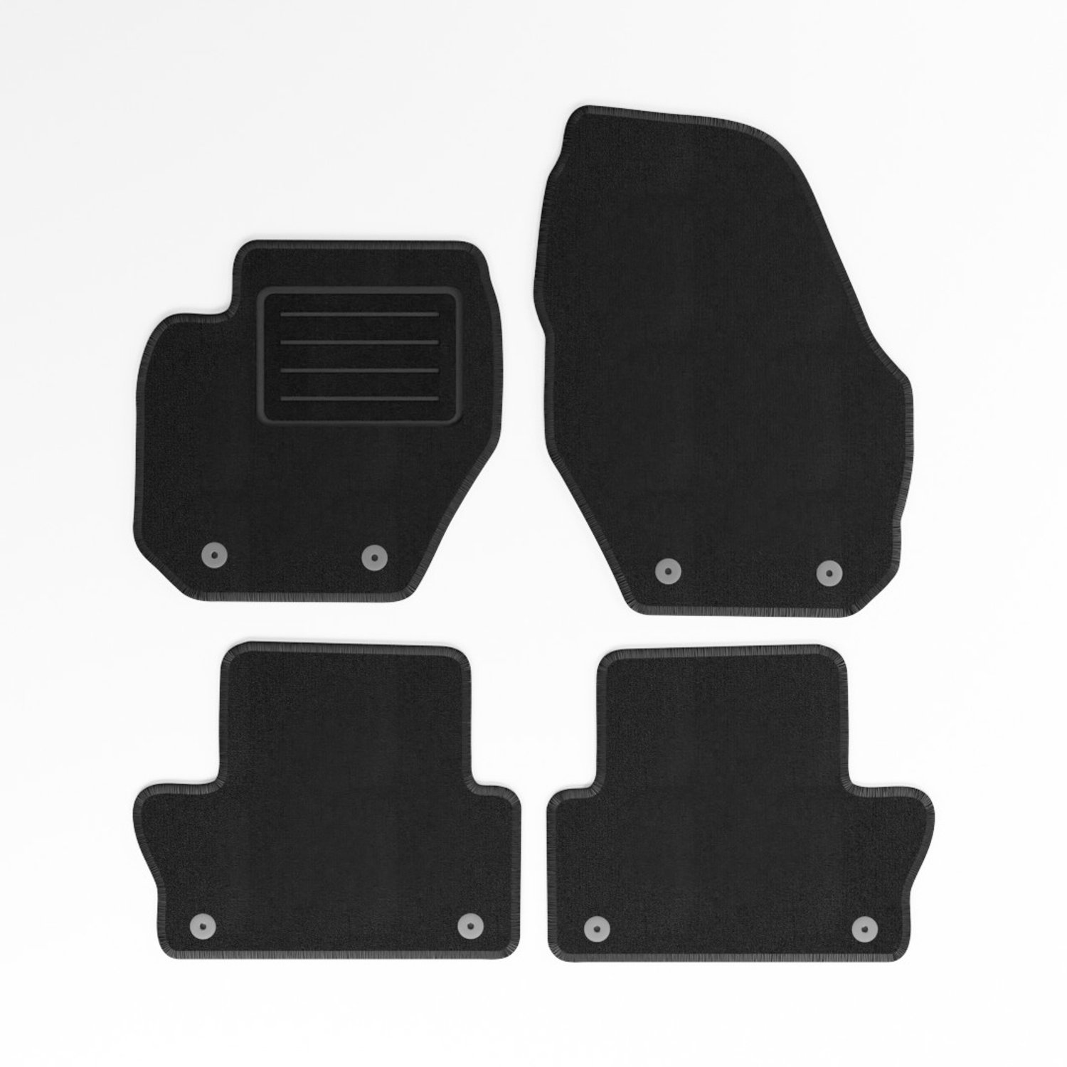 Mats4all | Naaldvilt automatten passend voor Volvo XC60 2008-2017 | Antislip | Met versterking | 4-delig | Automatten | Mattenset