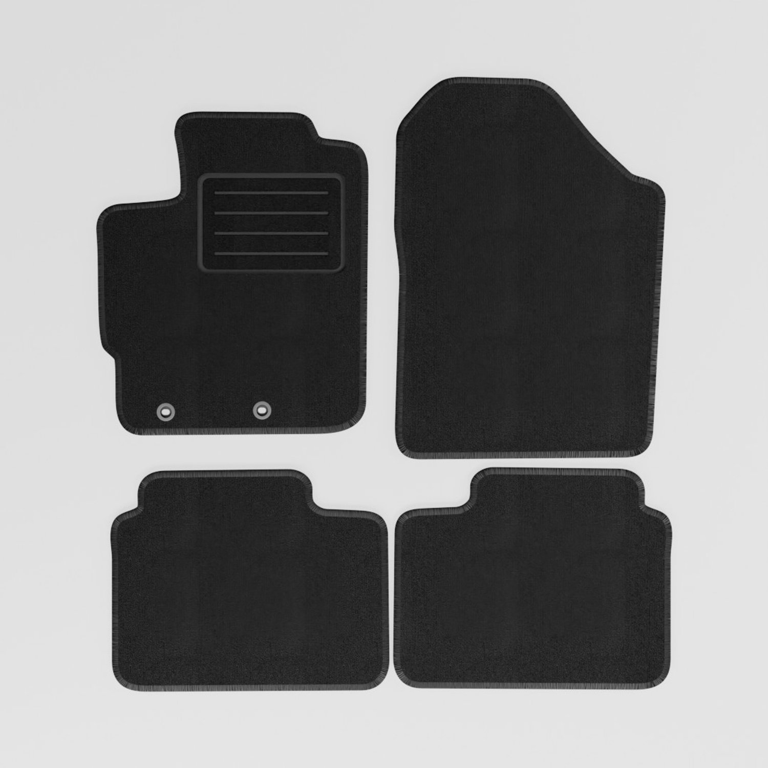 Mats4all | Naaldvilt automatten passend voor Toyota Yaris 3/5 deurs 2011-2014 | Antislip | Met versterking | 4-delig | Automatten | Mattenset