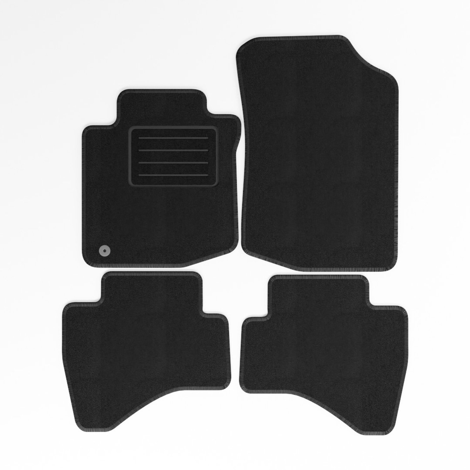 Mats4all | Naaldvilt automatten passend voor Citroen C1 2005-2010 | Antislip | Met versterking | 4-delig | Automatten | Mattenset