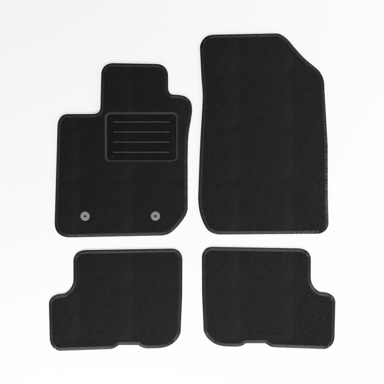 Mats4all | Naaldvilt automatten passend voor Dacia Sandero 2013-2021 | Antislip | Met versterking | 4-delig | Automatten | Mattenset