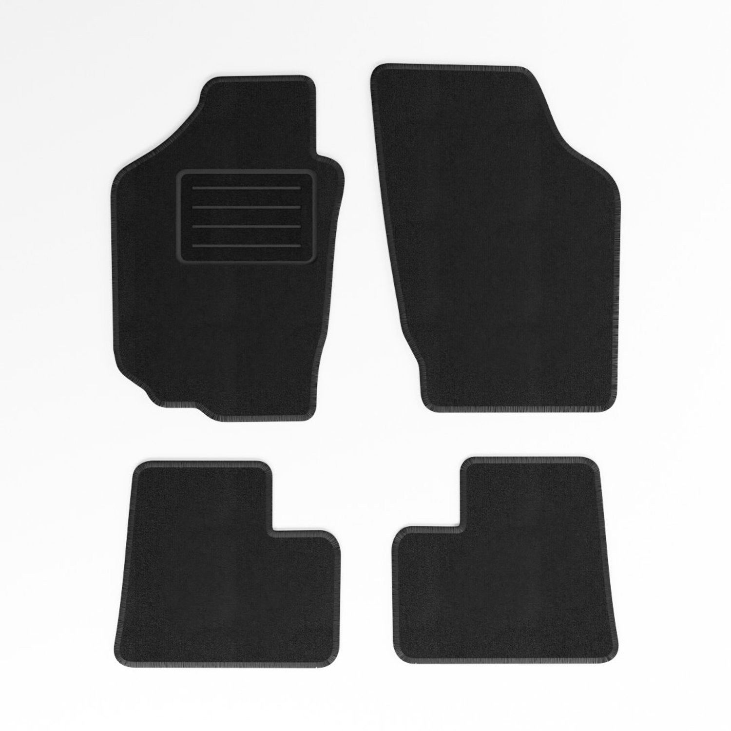 Mats4all | Naaldvilt automatten passend voor Suzuki Alto 2002-2006 | Antislip | Met versterking | 4-delig | Automatten | Mattenset