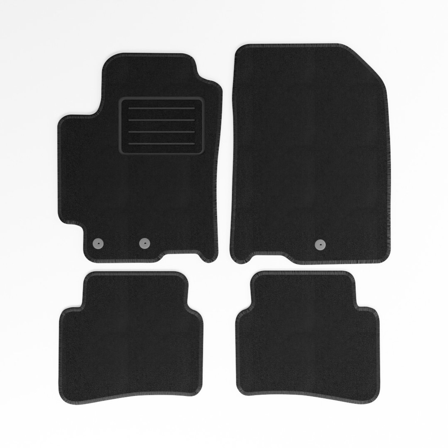 Mats4all | Naaldvilt automatten passend voor Kia Stonic 2017-> | Antislip | Met versterking | 4-delig | Automatten | Mattenset