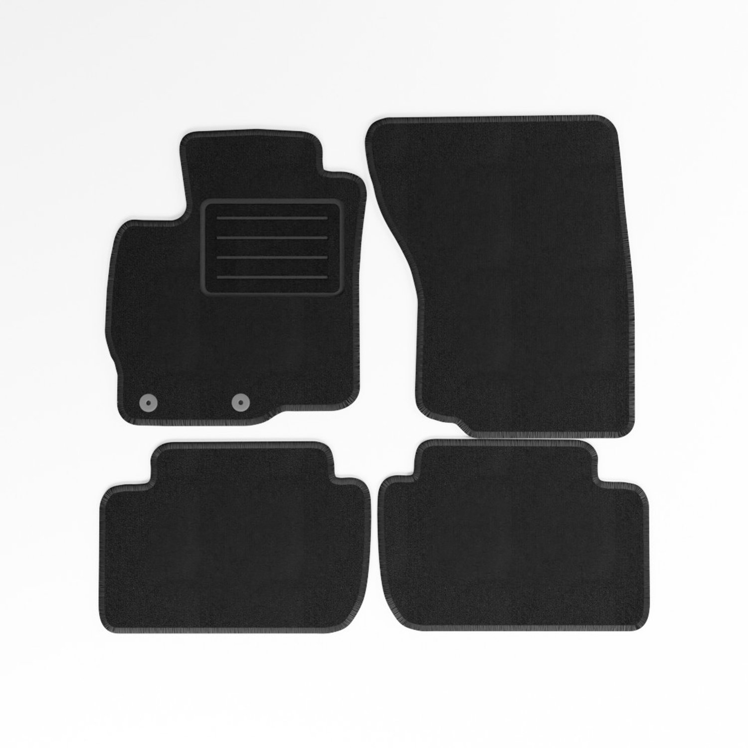 Mats4all | Naaldvilt automatten passend voor Mitsubishi Outlander 2012-2015 | Antislip | Met versterking | 4-delig | Automatten | Mattenset
