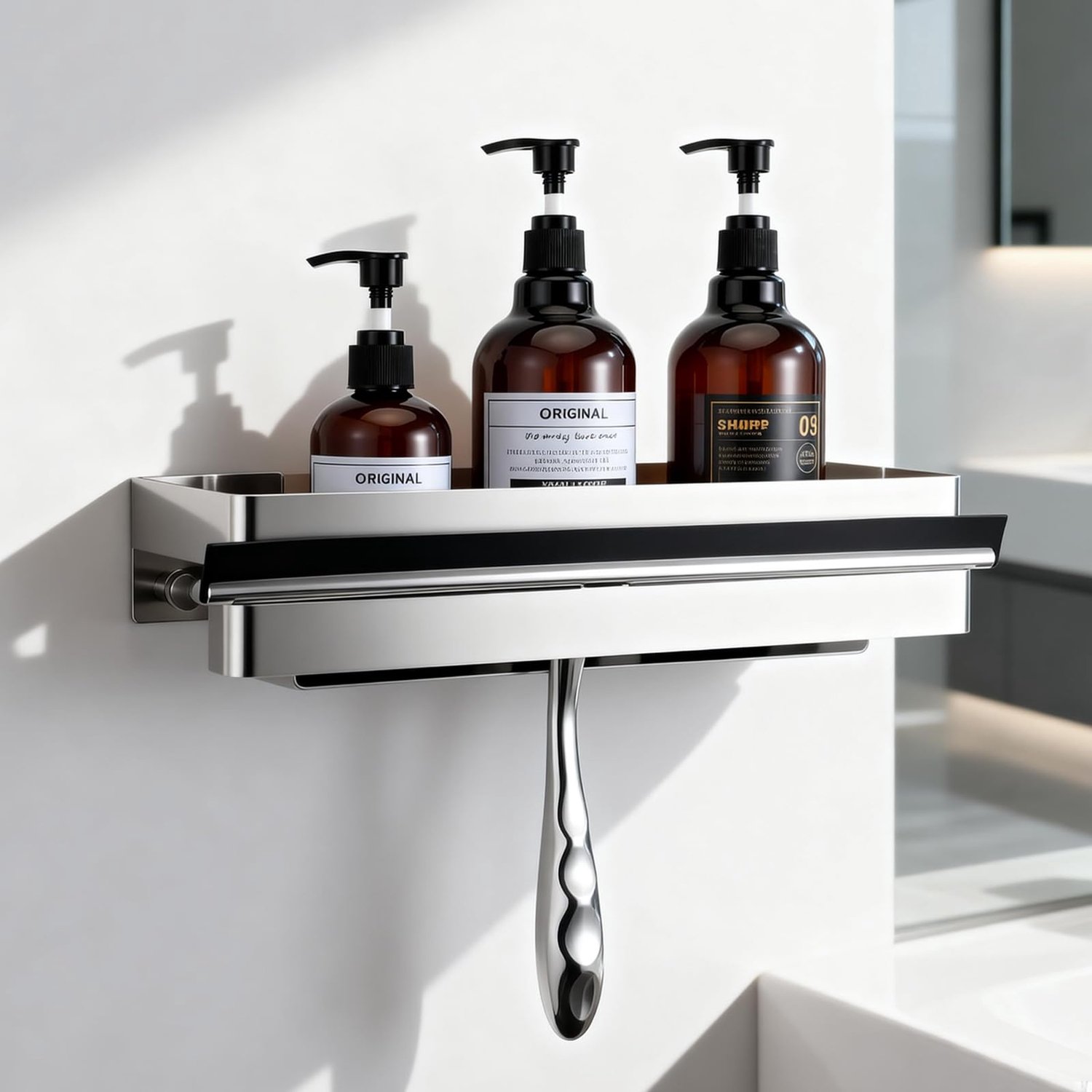 Zelfklevende Badkamer Caddy 33 cm zonder Boren