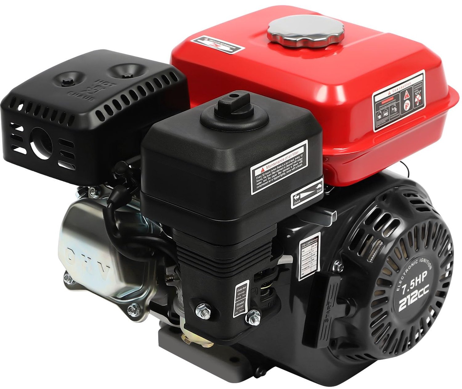 Benzinemotor 4-Takt 7,5 PK - Handstart met oliewaarschuwingsfunctie