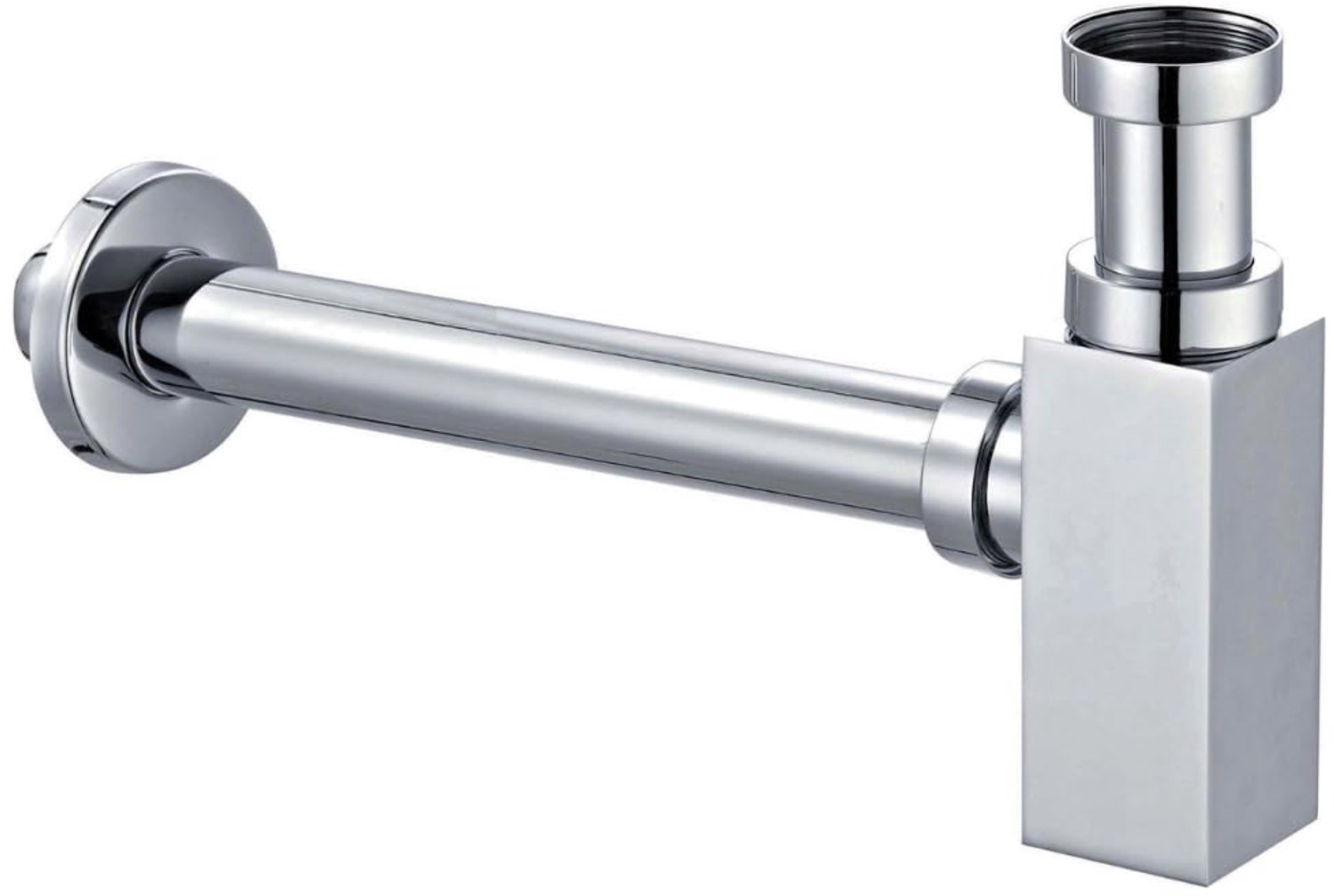 Universele Siphon voor Wastafel - Minimalistisch Design - Chroom