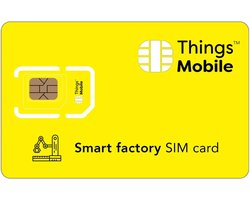 Simkaart Smart Factory - wereldwijde dekking - GSM/2G/3G/4G LTE - SMS verzenden en ontvangen - ServiceTopper