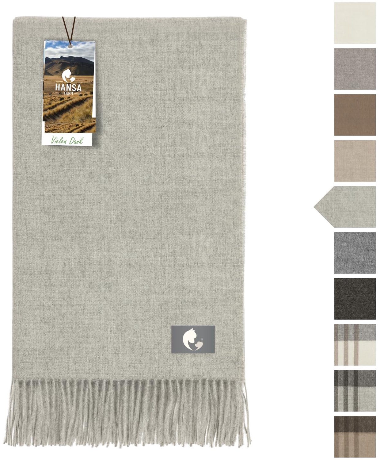 Baby Alpaca Dekentje 180 x 130 cm van 100% Alpaca Wol