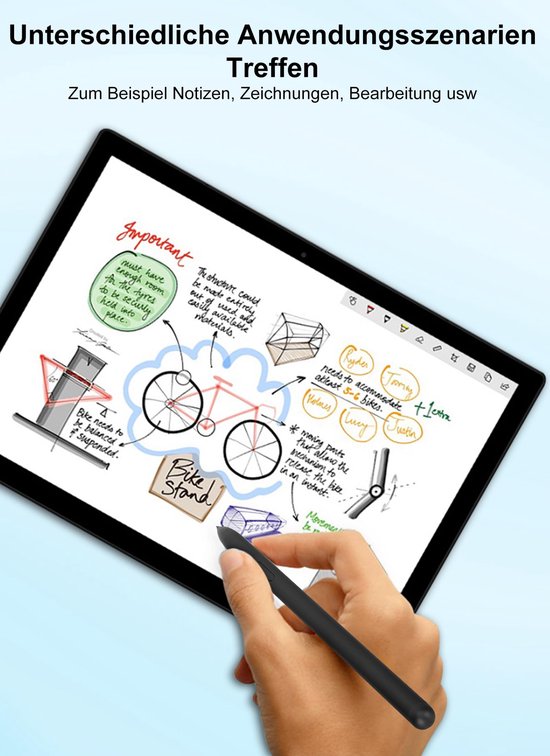 Bluetooth Stylus Pen - Vervangingspen - Lichtgewicht - 5 Tips - Geschikt voor Tab S7 S8 - Perfect voor Creatieve Taken — afbeelding 4