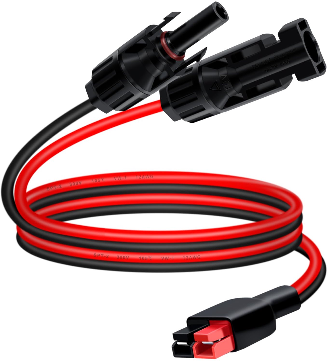Anderson Plug naar Zonnepaneel Connector Kabel 1m