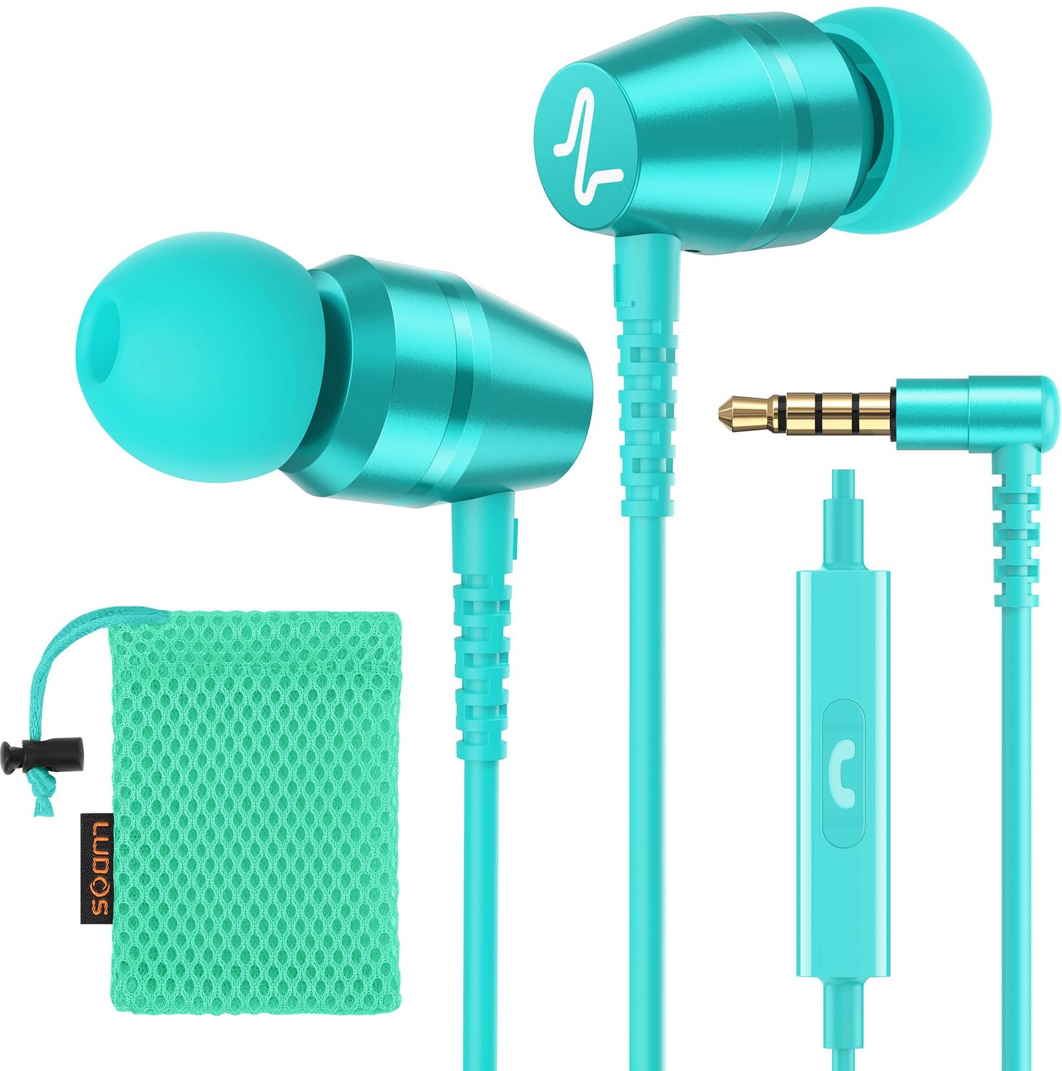 In-Ear Koptelefoon met Microfoon en Kabel