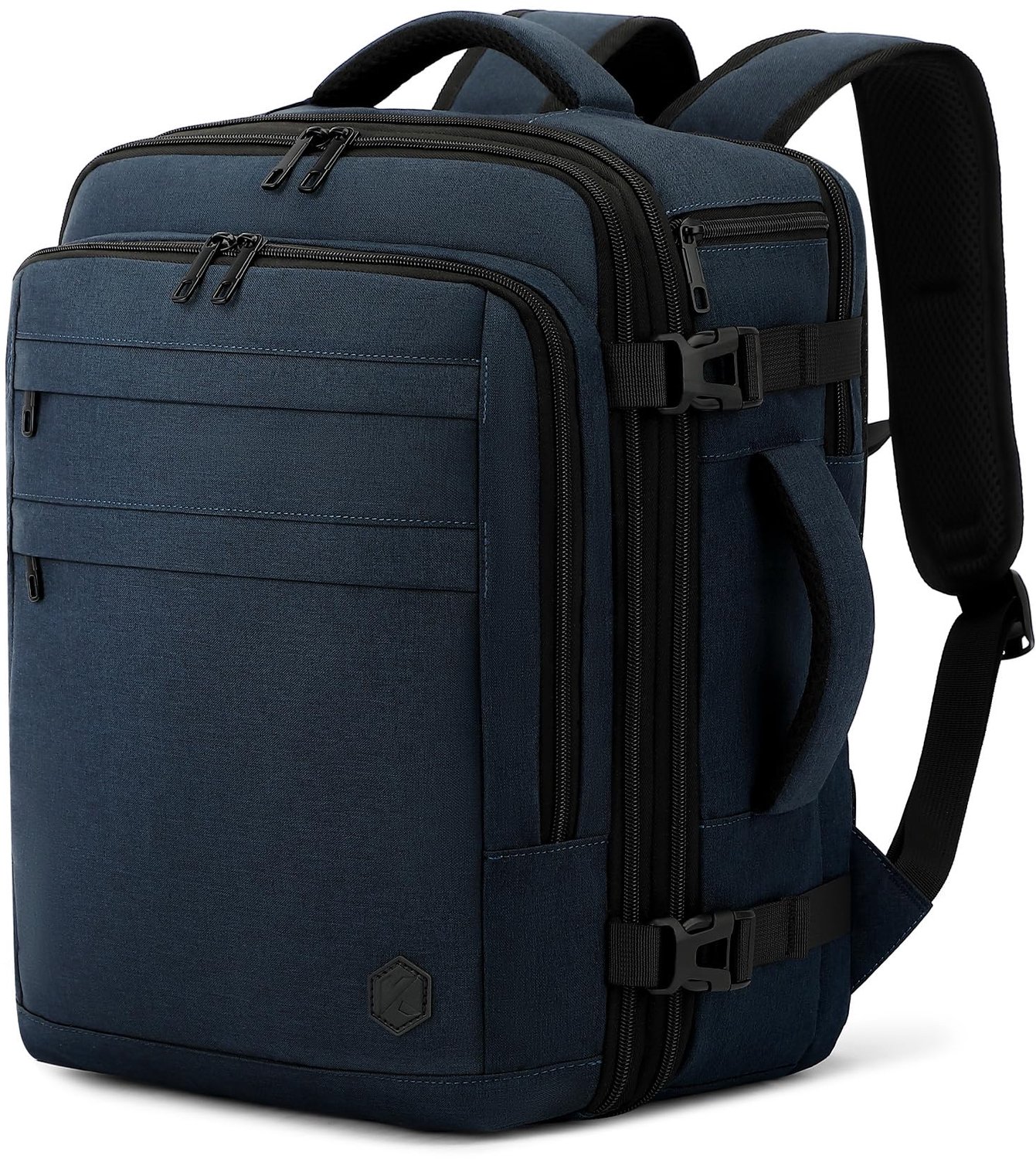 Vliegtuigtas Uitbreidbaar 40x30x25 - Handbagage 24L - Geschikt voor Laptop 15,6 Inch - Donkerblauw - Reisaccessoire