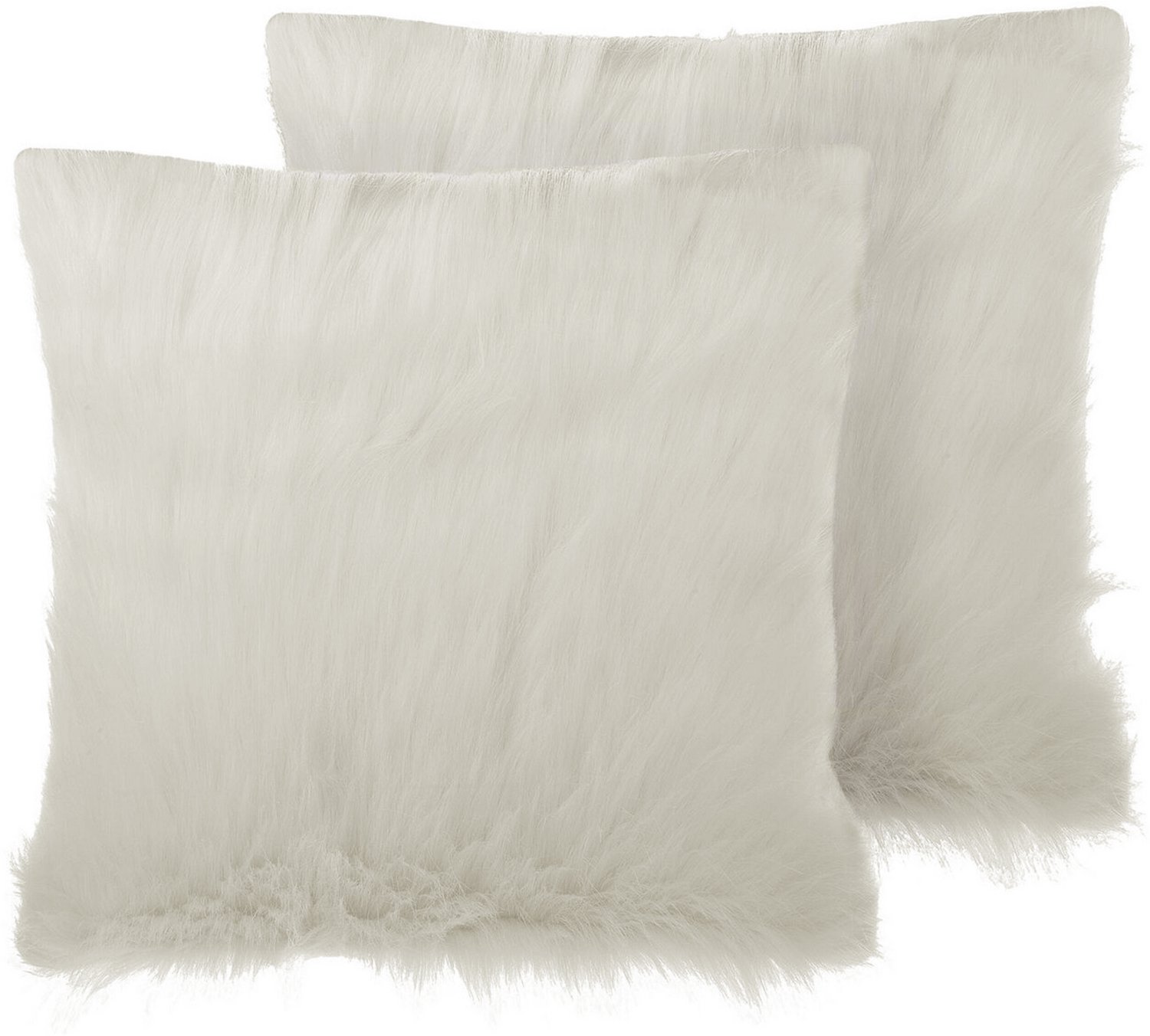 Beliani DAISY - Sierkussen set van 2 - Lichtbeige - 45 x 45 cm - Polyester