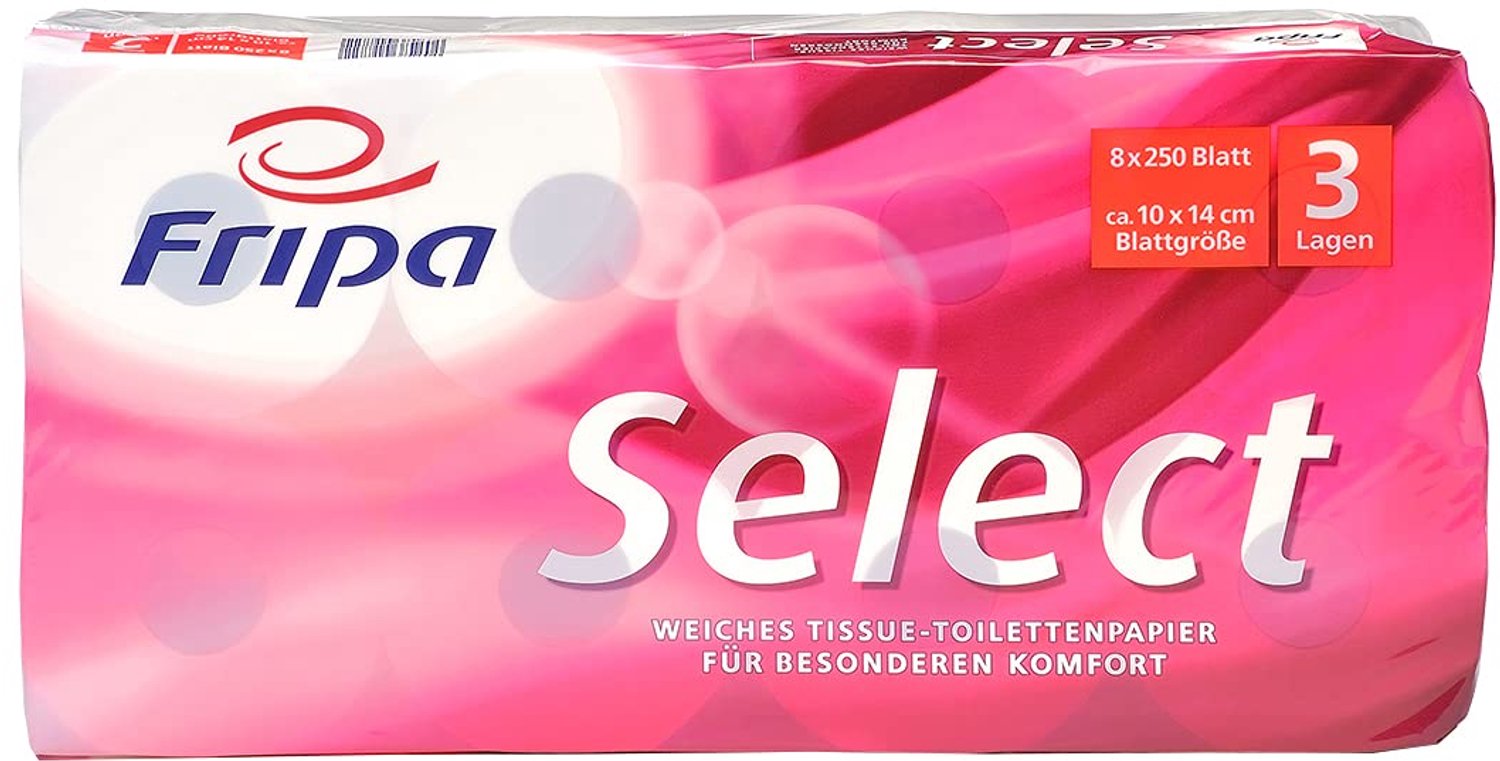 Luxe Toiletpapier 3-laags - 8 Rollen met Bloemenprint
