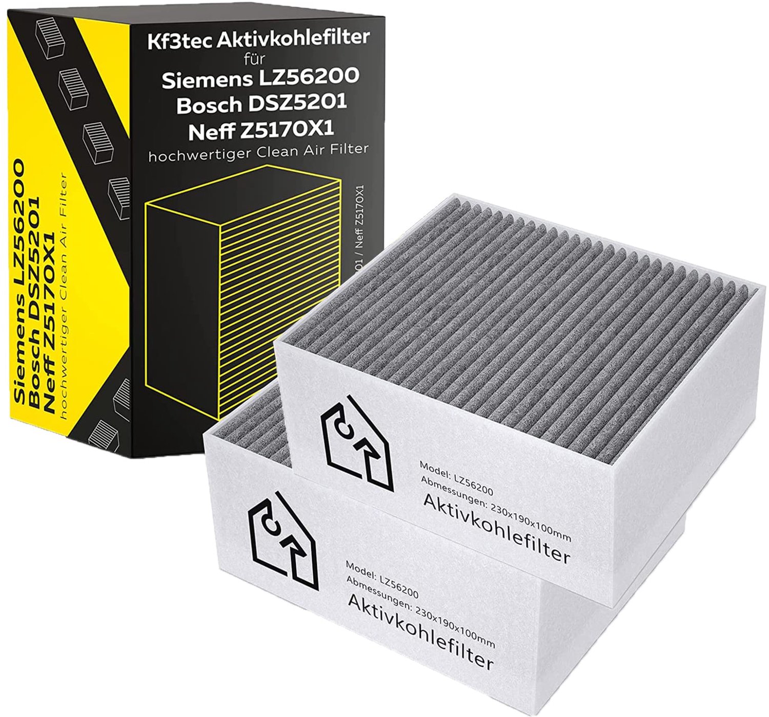 Geactiveerde Koolstoffilters - Set van 2 - Voor Siemens/Bosch/Neff/Gaggenau