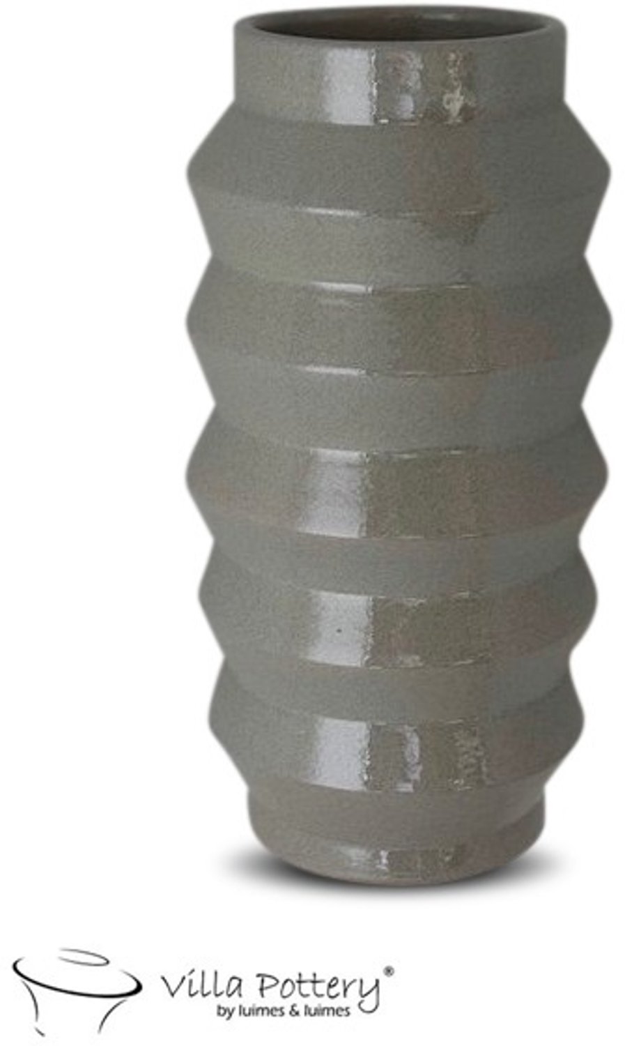 Villa Pottery Bloomvibe Vaas Groen 19 x 19 x 42 grijs