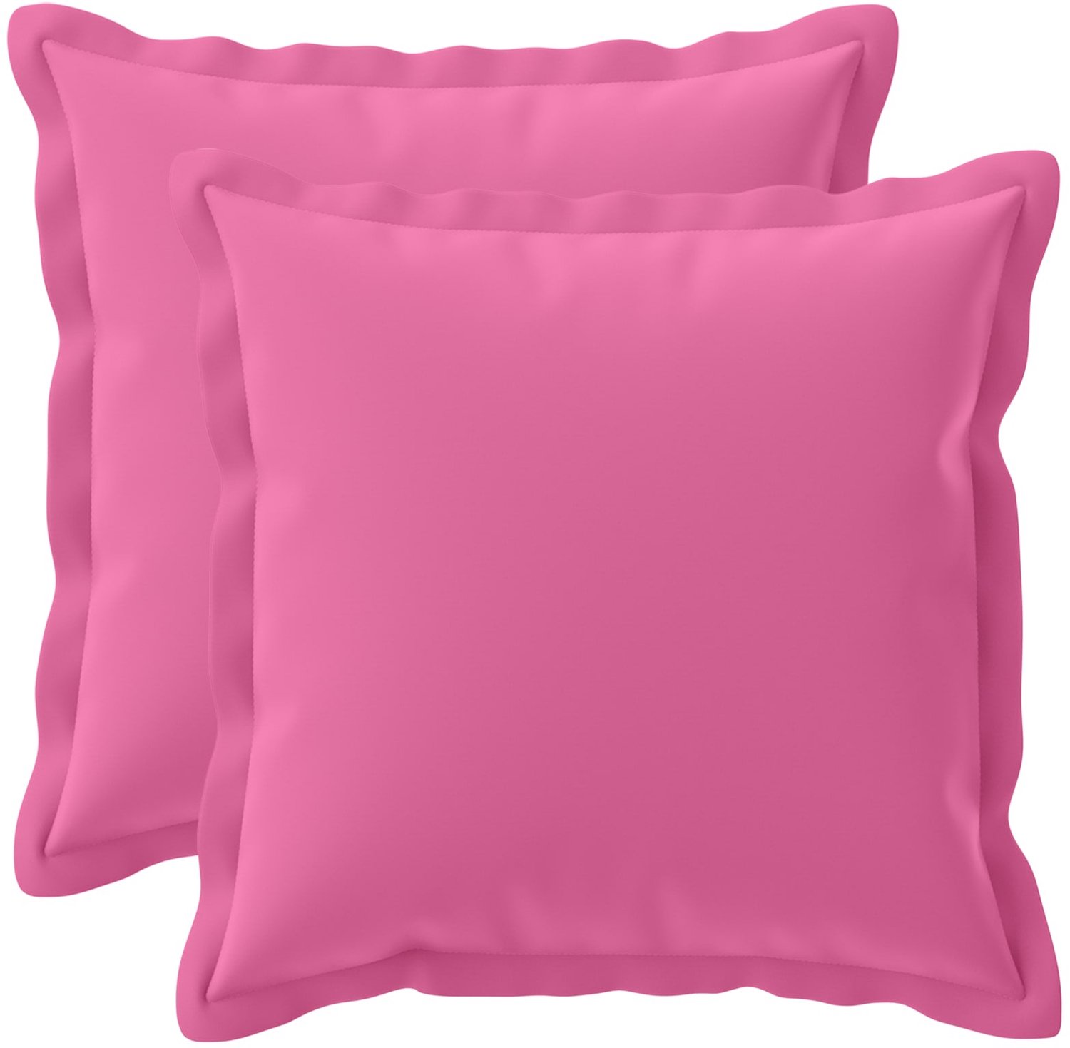 vidaXL Dekenkussen - 2 - st - HOUTEN - Roze - 30 - x - 30 - cm - Polyester