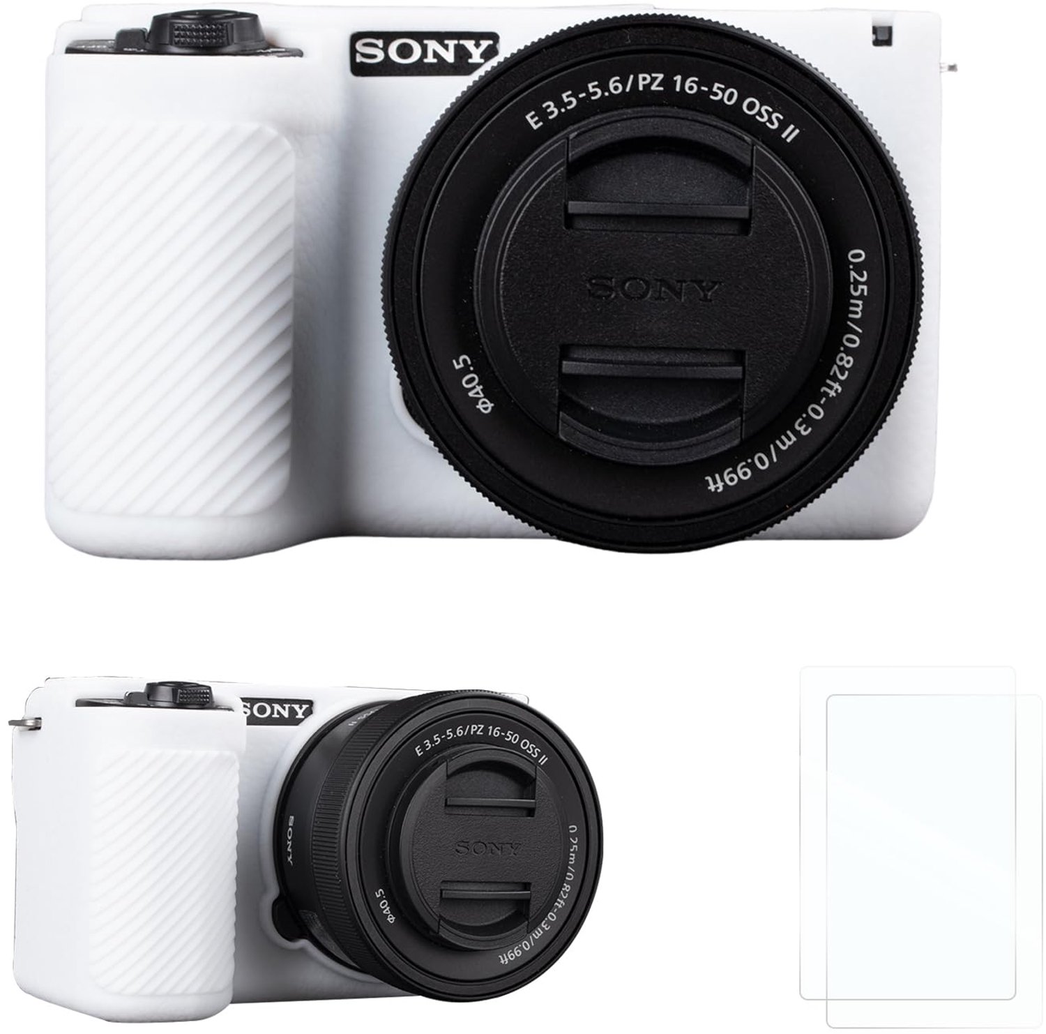 Silicone Camera Case voor ZV-E10 II met 2 Screen Protectors