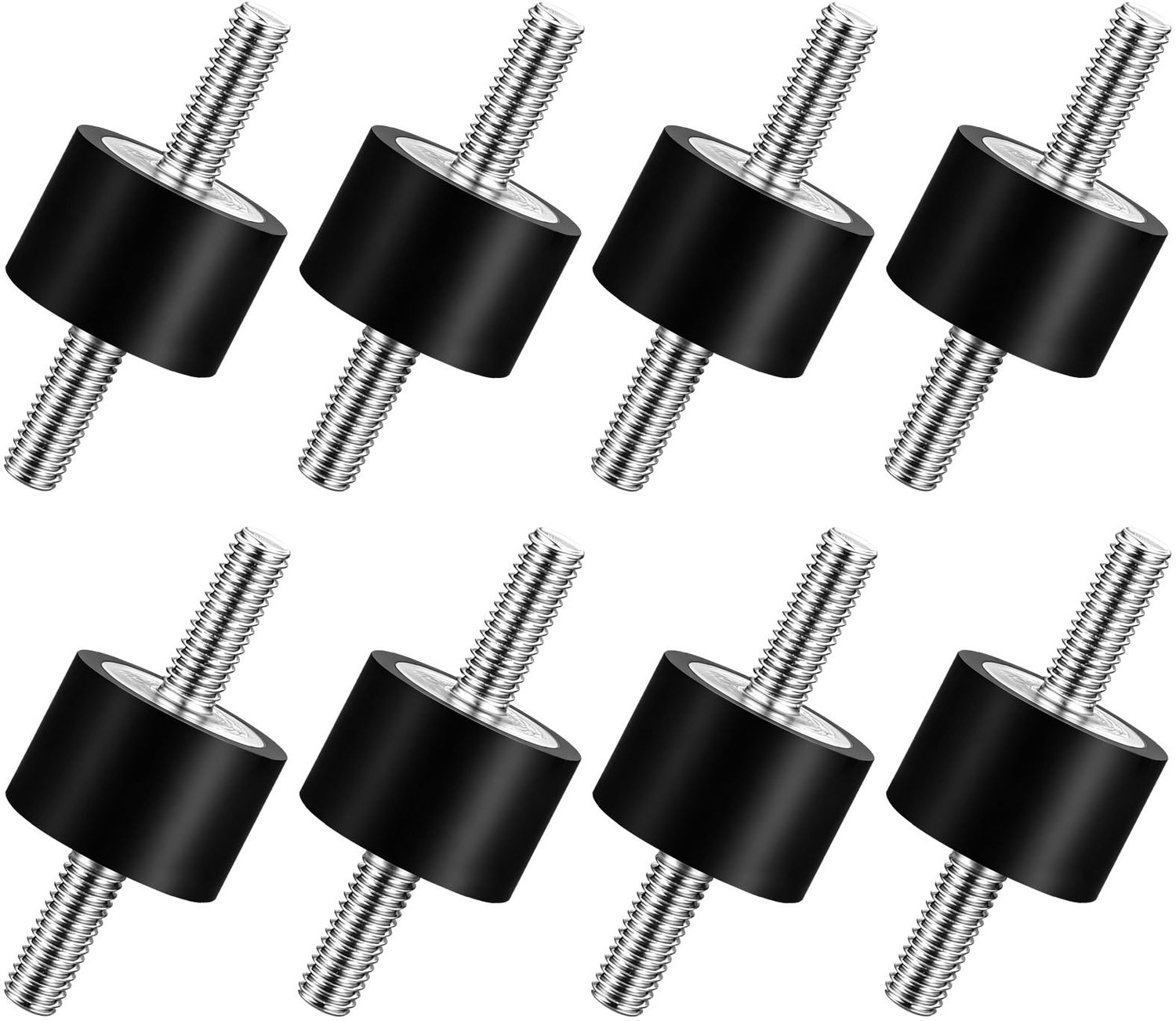 Set van 8 Silent Block M6 Anti-Vibratie Rubber Houders