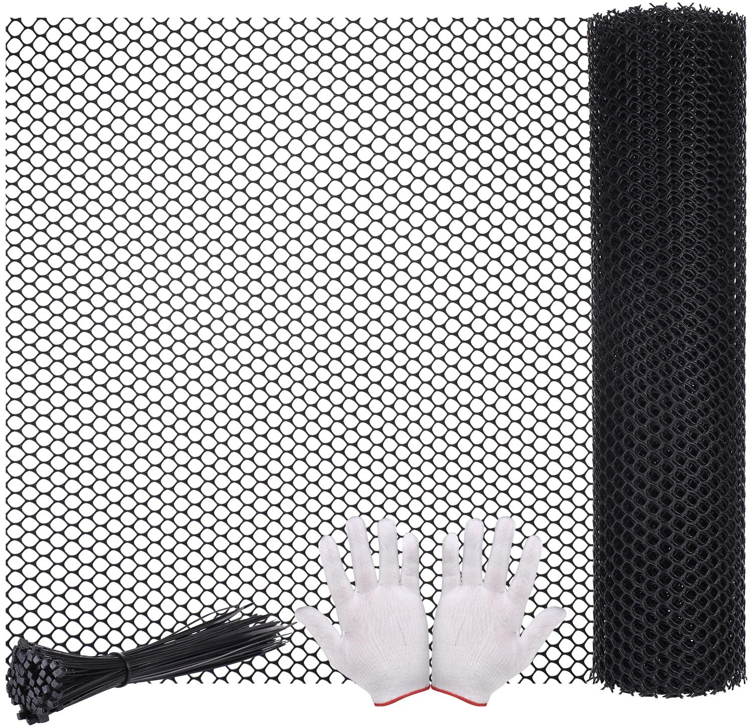 Kunststof Kippenhek 3m x 40cm voor Tuin en Balkon