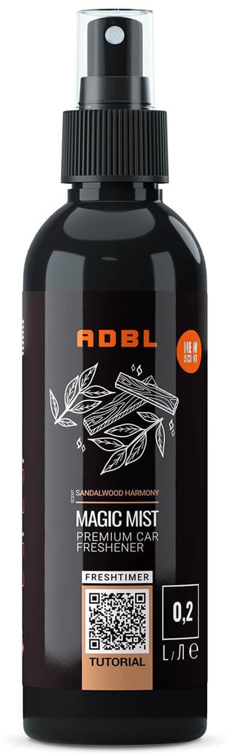 Magic Mist Luchtverfrisser (200ml) met Sandelhout Geur voor Auto of Thuis