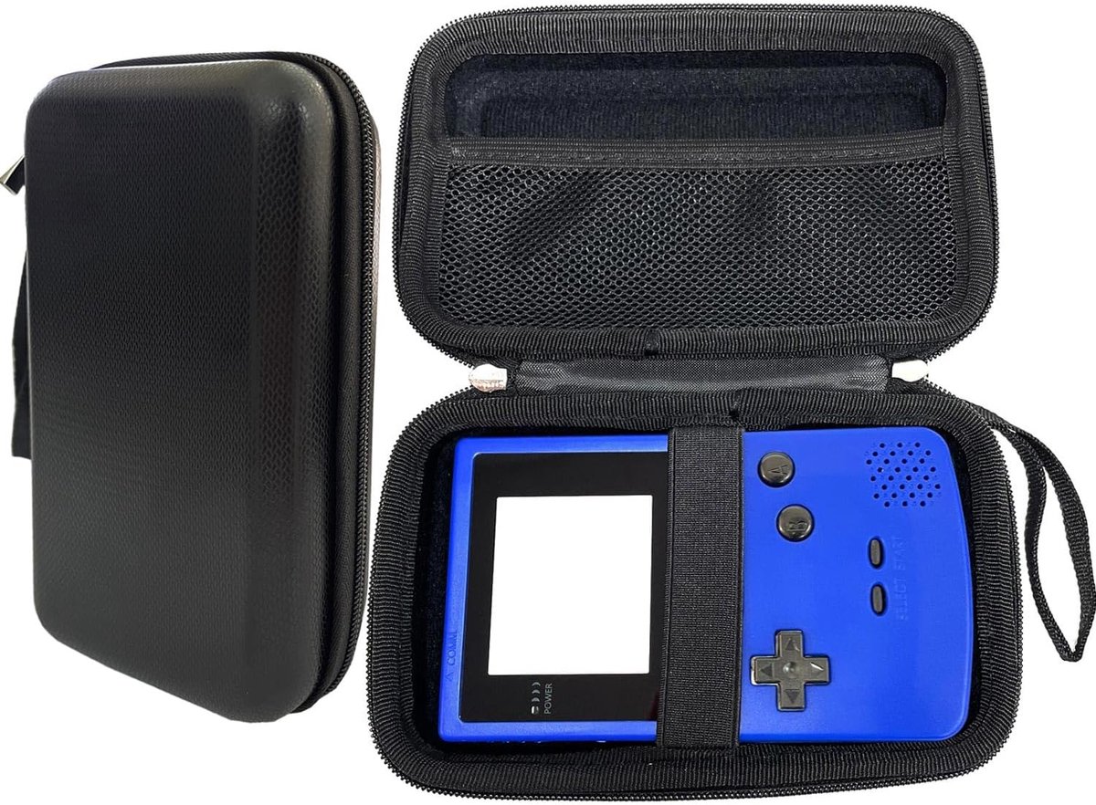 Case Hard EVA Tas Hoesje voor Game boy Color GBC GBA GBP Console, 2.5 Inch Harde Schijf, Kabel en Accessoires (Zwart)