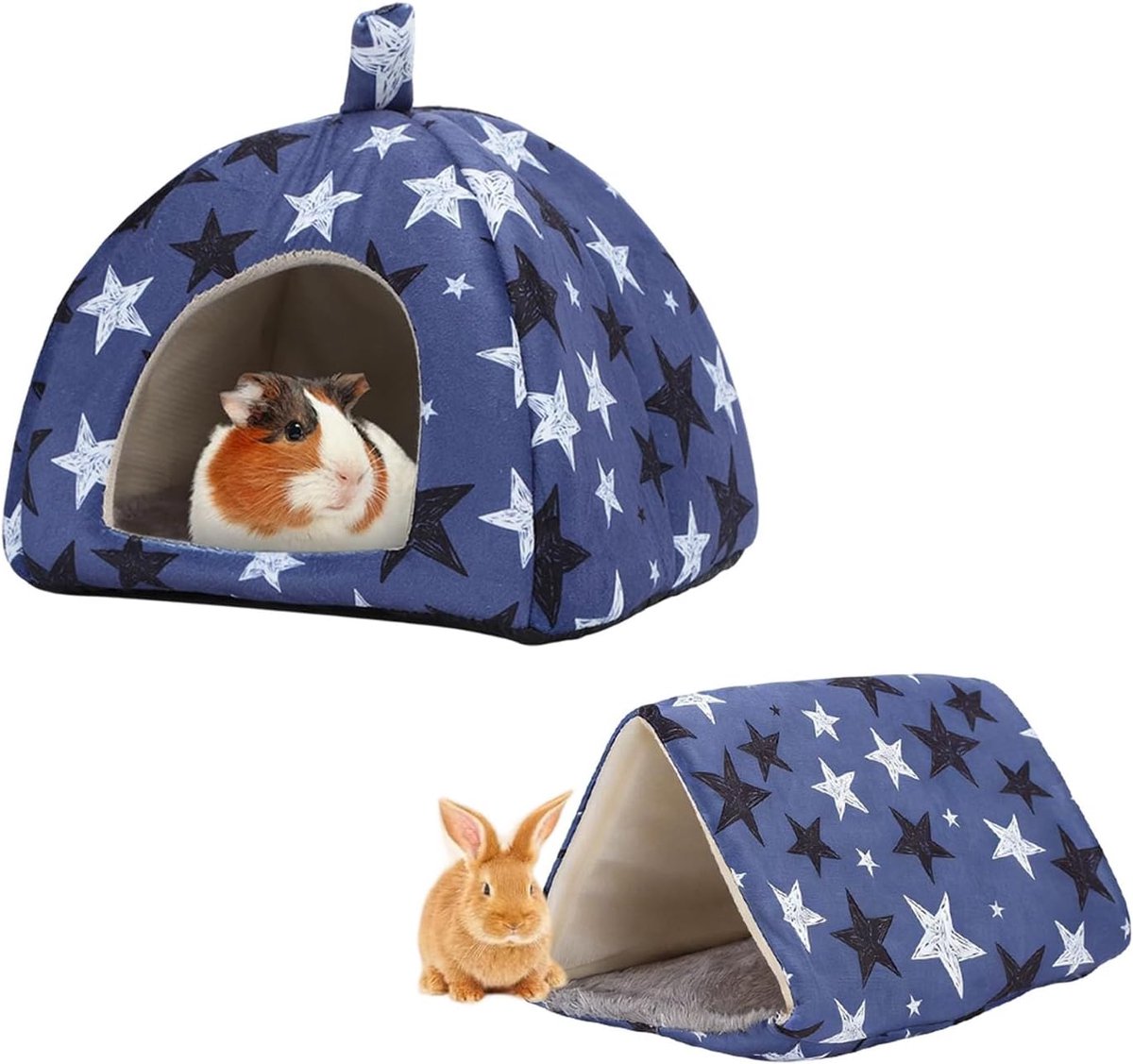 Wasbaar, konijnenbed voor de winter, cavia-bed, winter, hamsterbed, klein, winter voor dwergkonijnen, pluche, dwergkonijnen