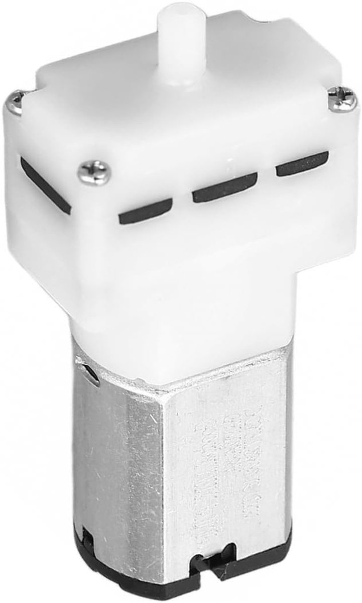 Luchtpompmotor voor vissen, vacuümpomp, aquarium, zuurstofcirculatie, mini-luchtmotor DC 6V voor apparaten en aquaria, 0,3-1,0 l/min (wit)