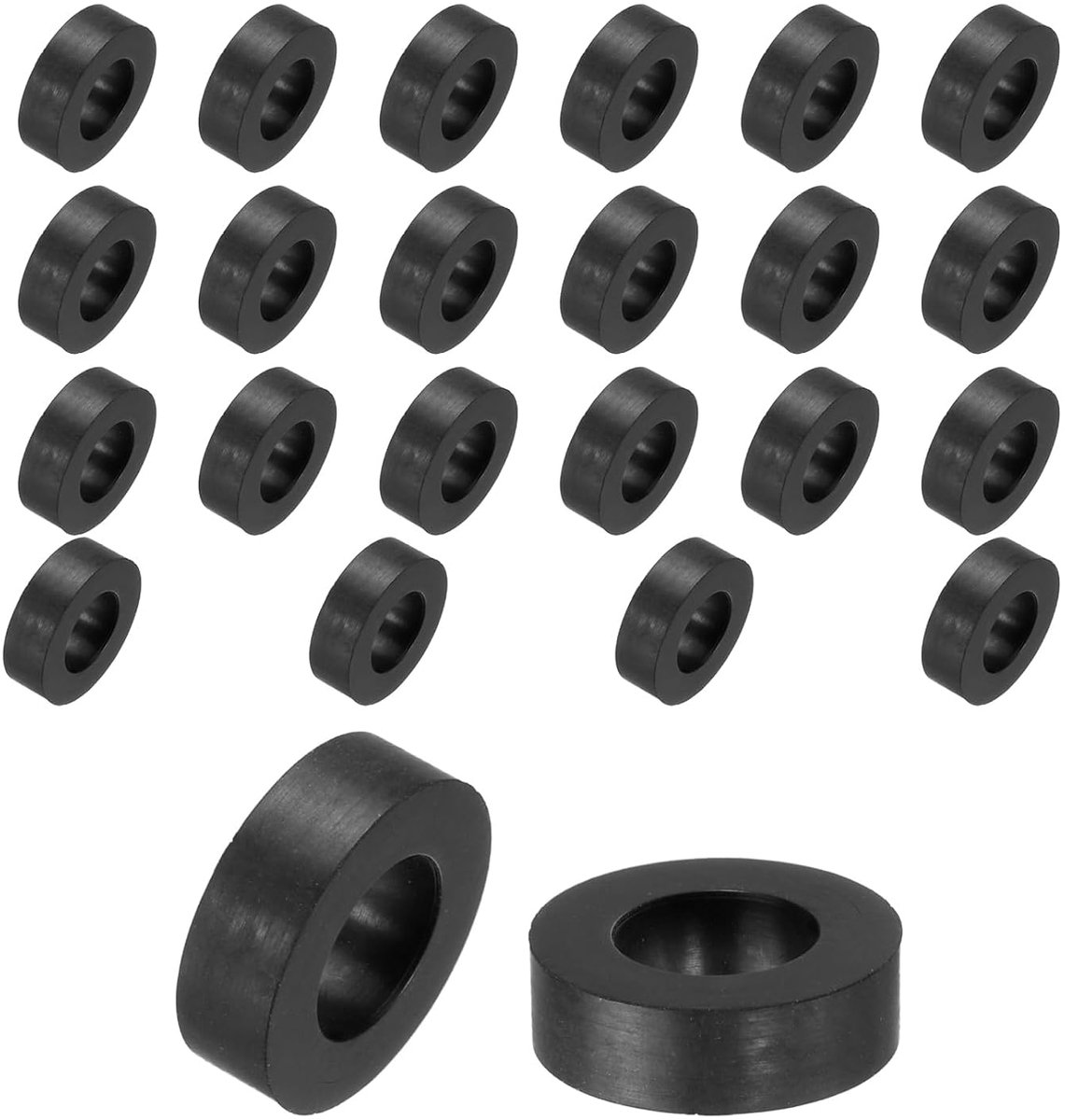 Dailygoods- Afstandhouders Rubber 12x6x7mm - Schokabsorberend - Geluidsdempend - Antivibratie - Antislip - Voor apparaten en auto - Rubberen Pads
