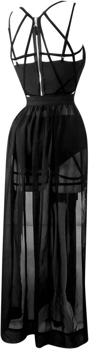 Lingerieset kant satijn babydoll transparant grote maat dames satijnen nachtjurk push-up verleidelijk comfortabel A365