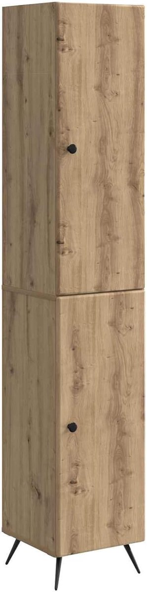 Kastset van 2 stuks, met 4 planken en 2 deuren, 20 kg per plank, 28,13 kg, modulair design, voor woonkamer, werkkamer of kantoor