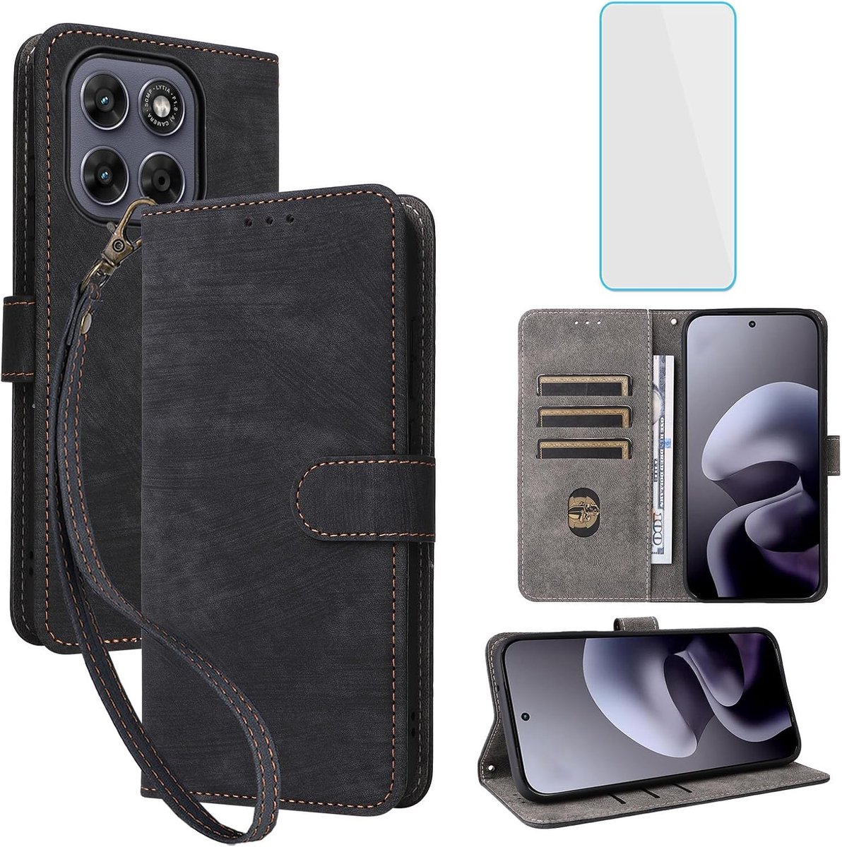 Hoesje Voor Motorola Moto G67 5G/G77 5G Zwart