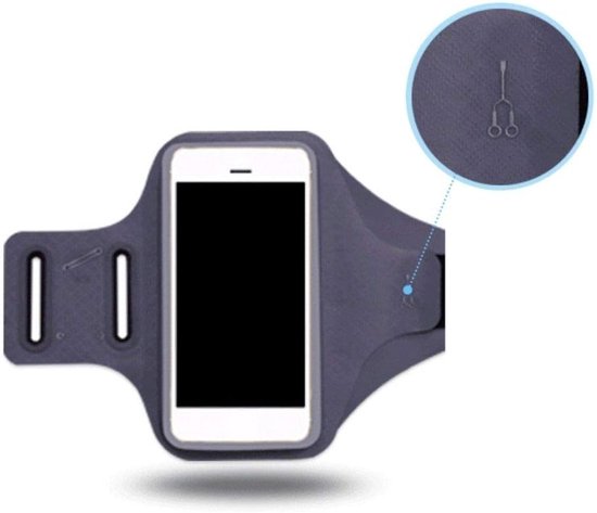 Cover Chinlon-Lycra Ultra-dunne Armband Sport Wandelen Fitness Fietsen Gym voor Realme 10 (2022) - Oranje — afbeelding 3