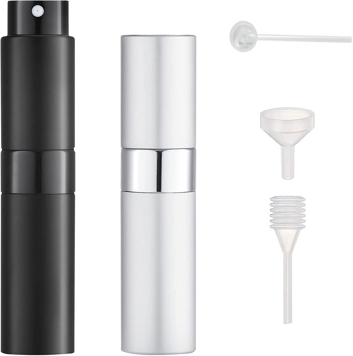 Verstuivers, lege parfumverstuiver, spuitfles voor reishandtas, mini-draagbare spuitfles, zakverstuiver voor onderweg, 8 ml