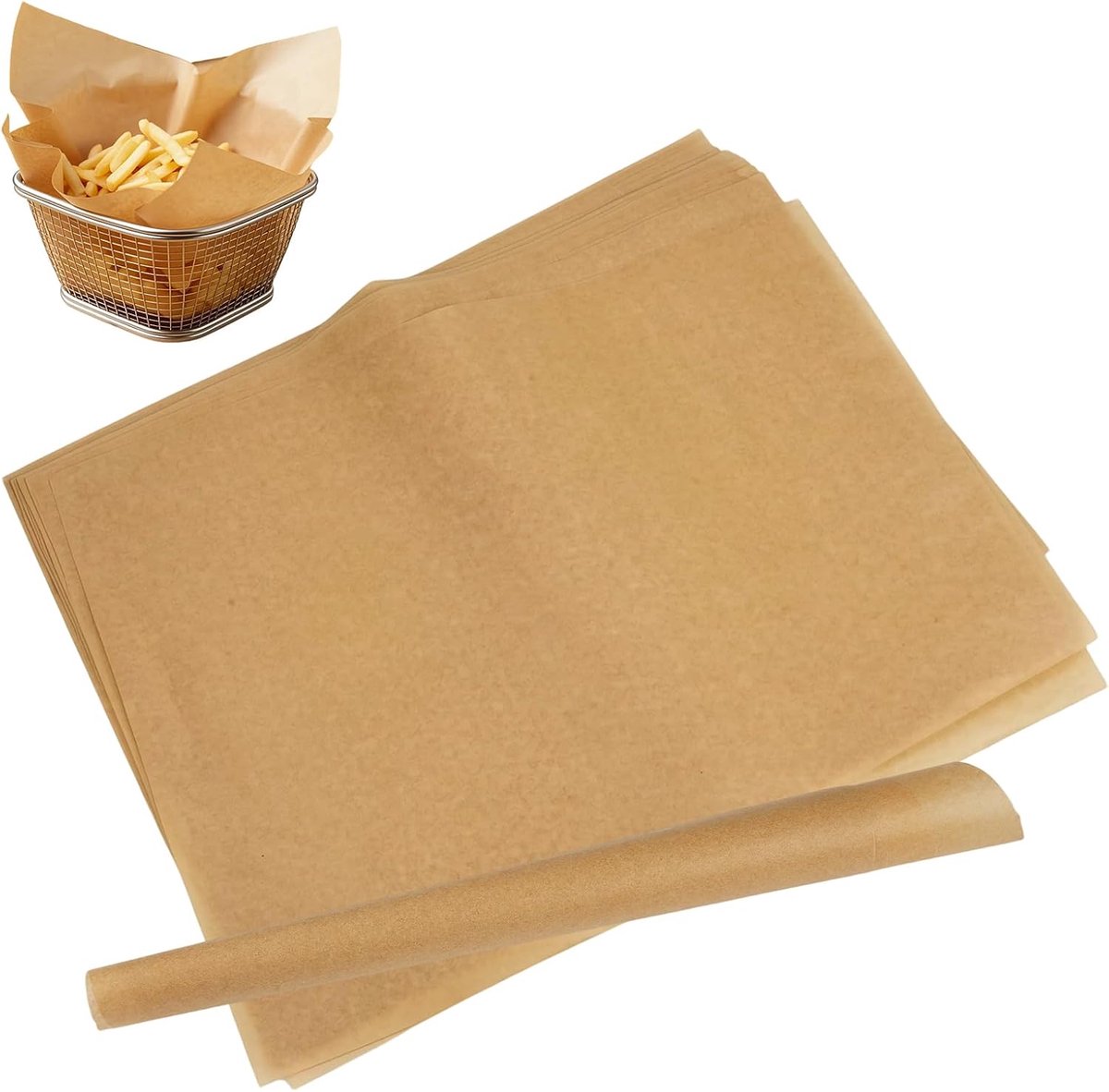 100 vellen perkamentpapier om te bakken, 35 x 25 cm, BBQ-papier